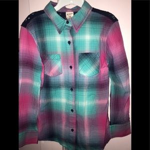 Two Arizona lil girl western shirts sizes 6x & 7/8